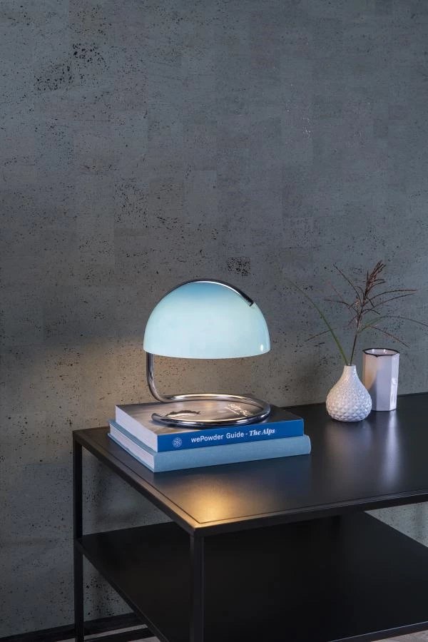 Lucide CATO - Table lamp - Ø 23,5 cm - 1xE27 - Blue - atmosphere 2